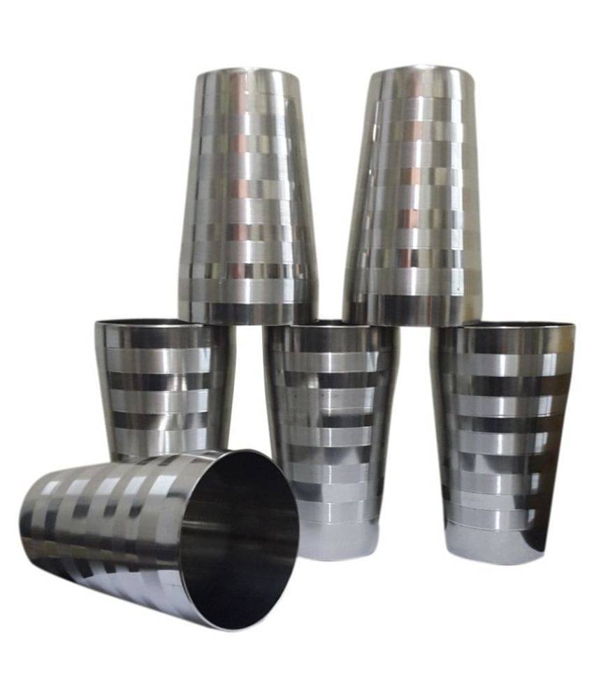     			Dynore - Tool lassi glass Steel Glasses 750 ml ( Pack of 6 )