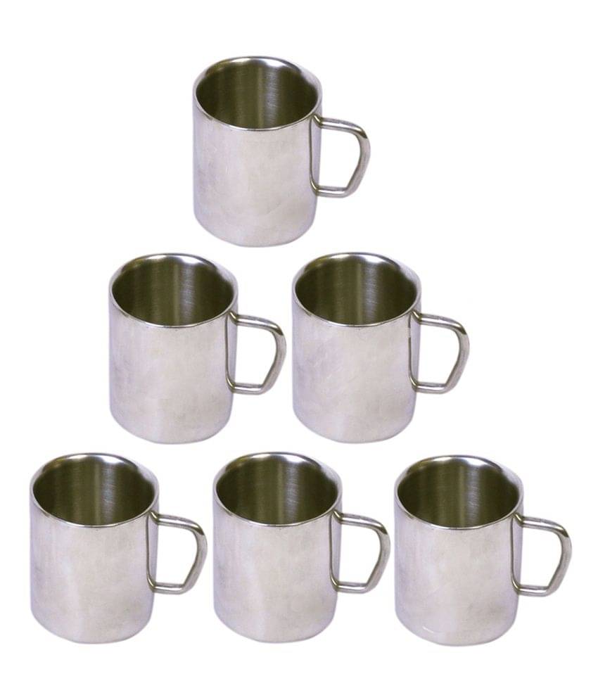     			Dynore Steel Small Sober Cup Tea Cup 6 Pcs 180 ml