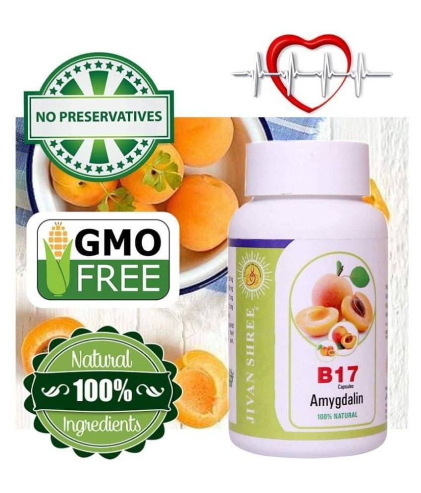 JIVAN SHREE VITAMIN B 17Amygadling 60 Capsule 350 mg Pack Of 1 JIVAN SHREE VITAMIN B 17Amygadling 60 Capsule 350 mg Pack Of 1