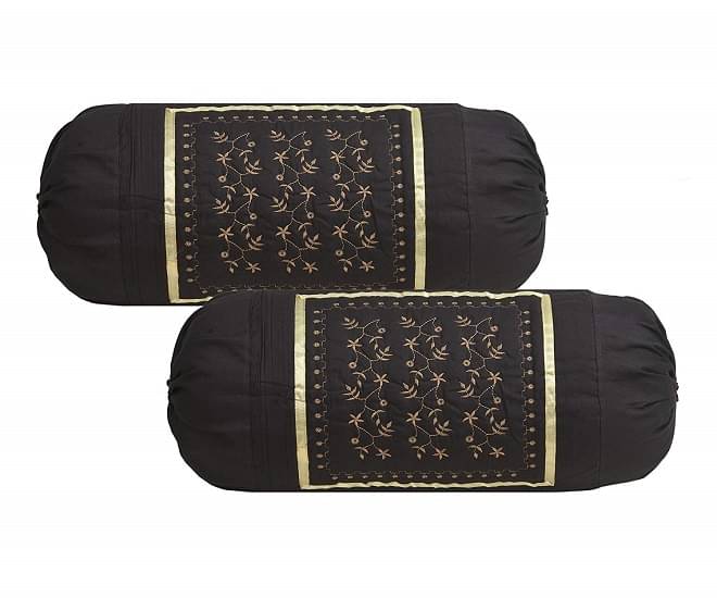 MAHALUXMI COLLECTION Set of 2 Cotton Bolster Covers MAHALUXMI COLLECTION Set of 2 Cotton Bolster Covers
