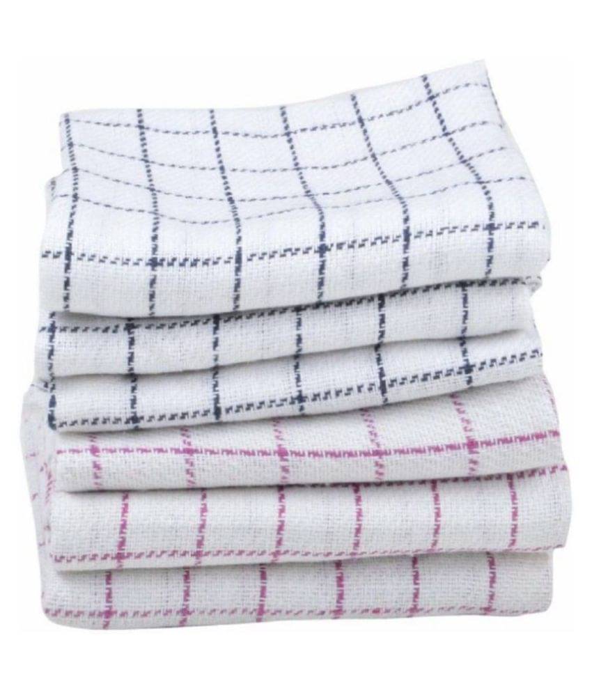     			MAHALUXMI COLLECTION Set of 6 Cotton Napkin