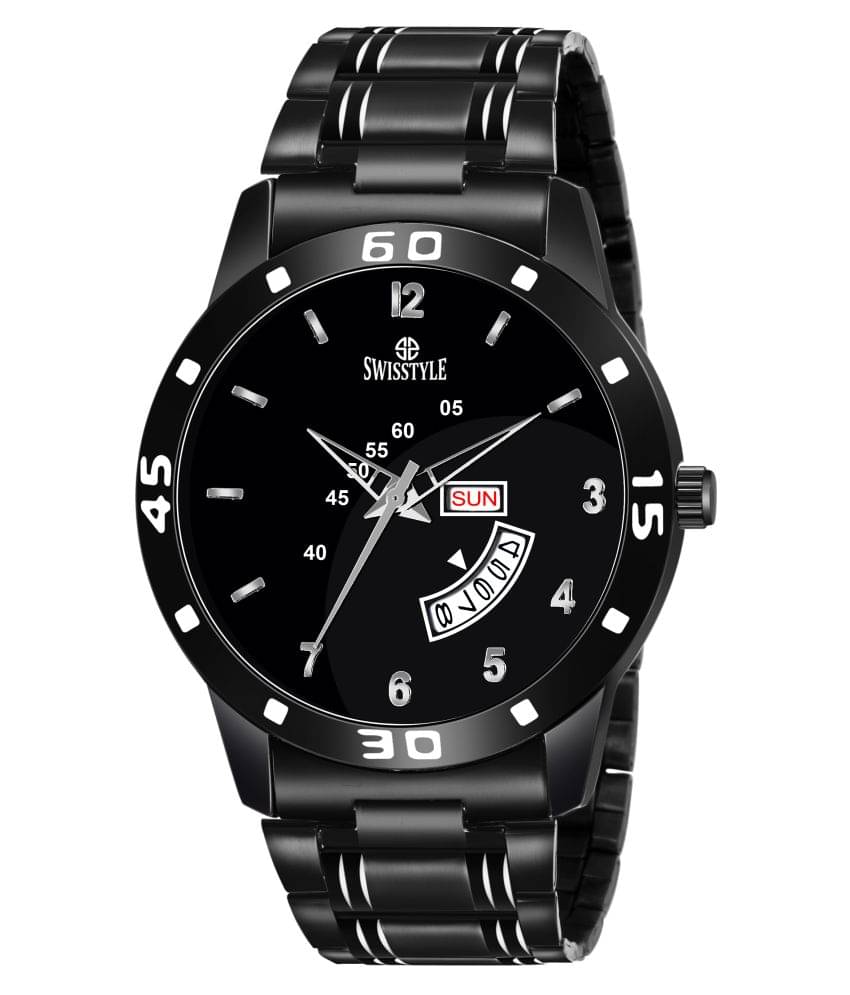     			Swisstyle -  Black Stainless Steel Analog Men's Watch