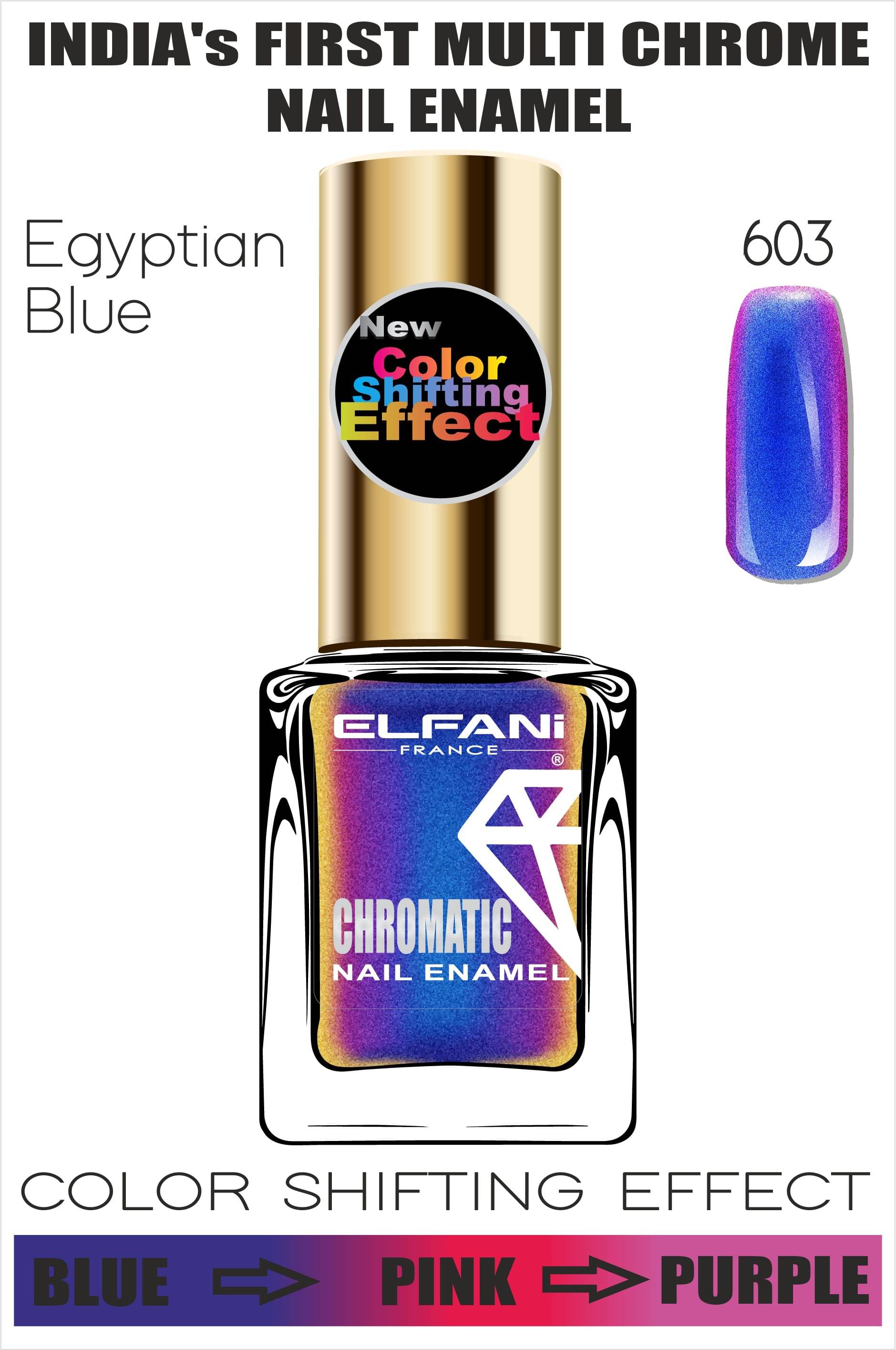     			Elfani Nail Polish Multi Multichrome 9 mL