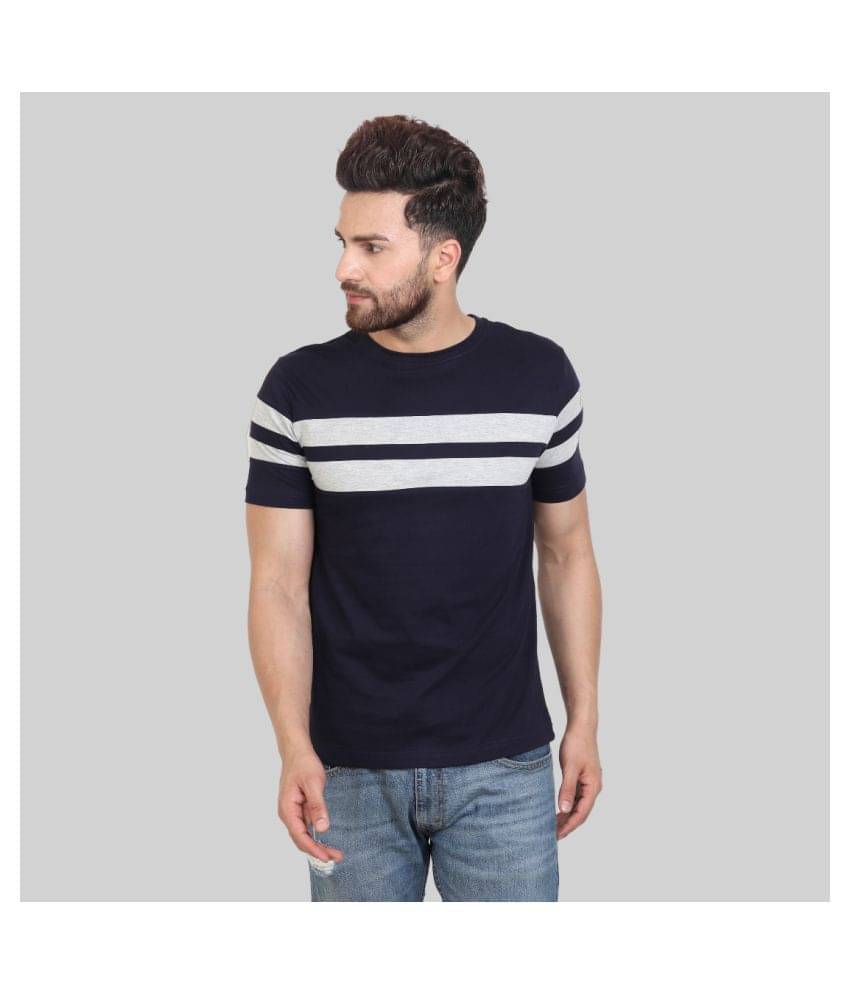     			Roden 100 Percent Cotton Blue Striper T-Shirt