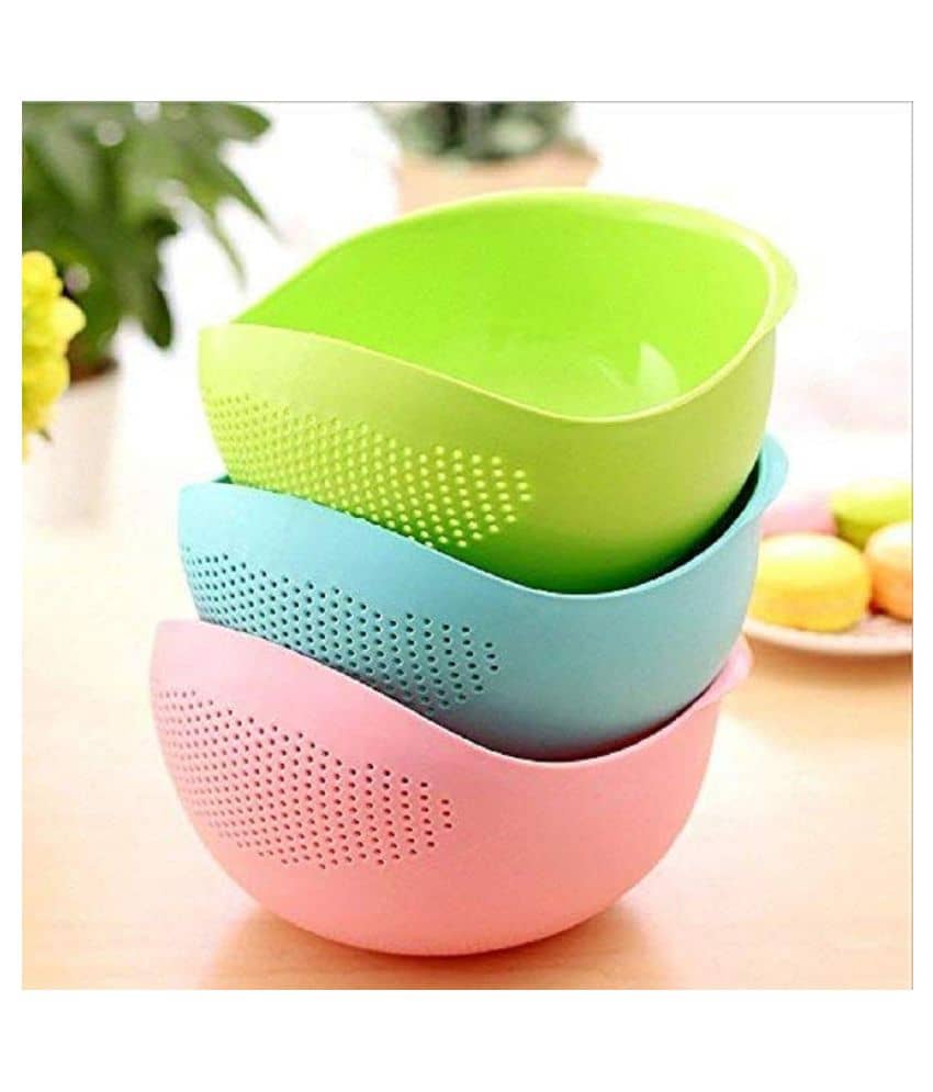 VR shopee Rice Draining Bowl (Green)