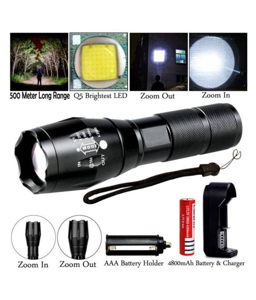     			gpsales 5W Flashlight Torch - Pack of 1
