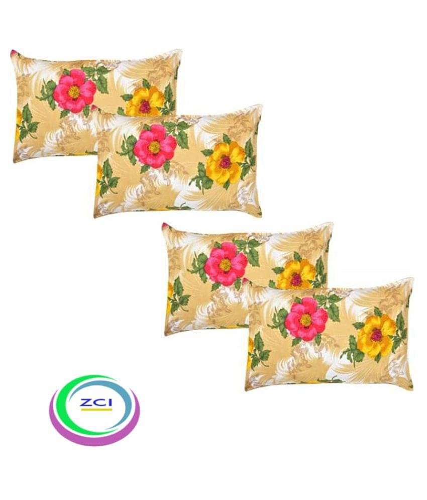 ZCI Pack of 4 Multi-Colour Pillow Cover     			ZCI Pack of 4 Multi-Colour Pillow Cover
