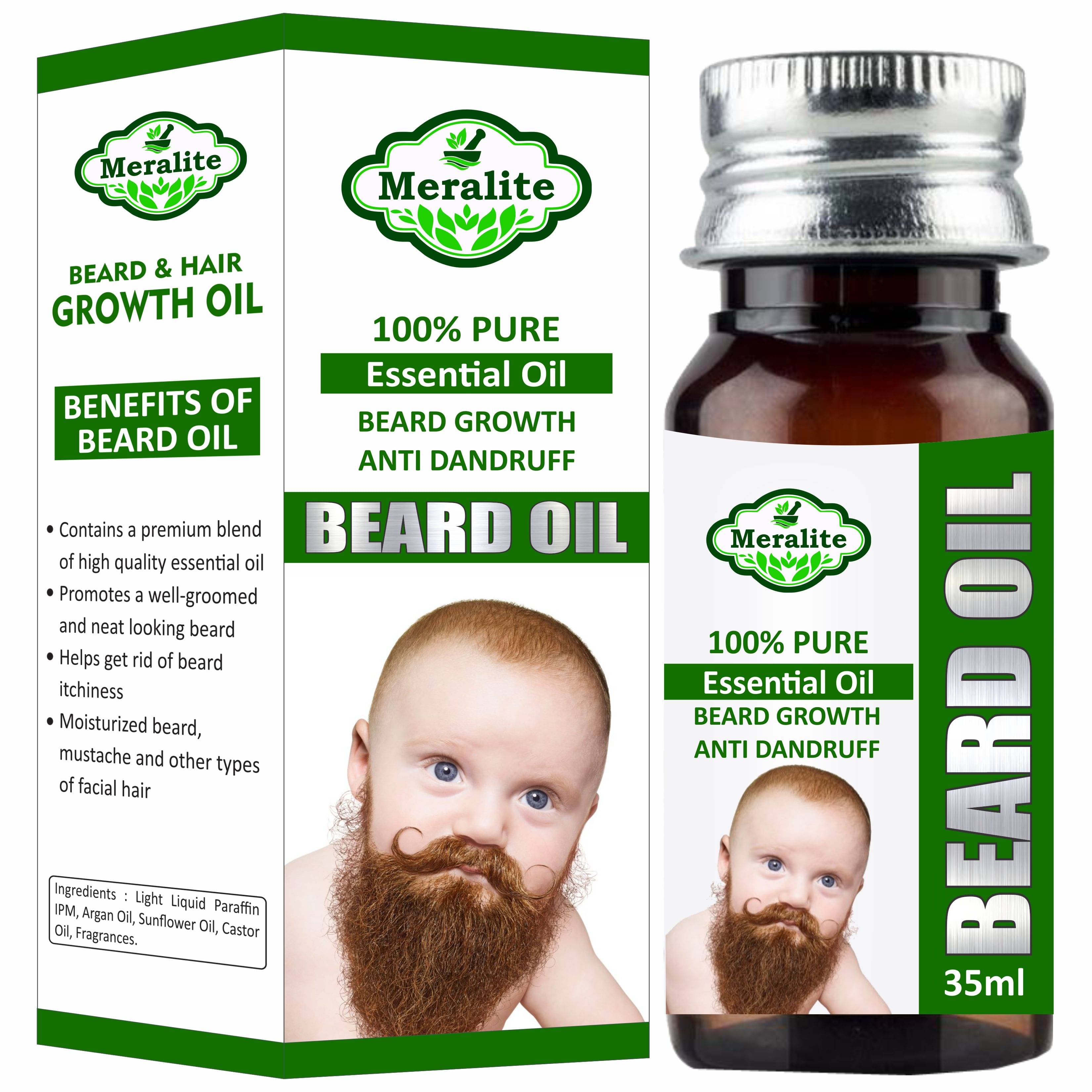     			MERALITE Natural Beard Oil Hair Oil 35 ml