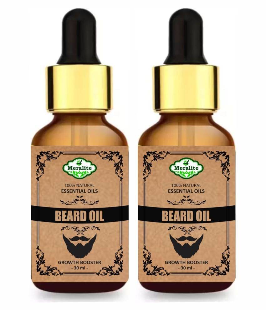 MERALITE Men's Beard Oil Growth Oil 60 ml Pack of 2 MERALITE Men's Beard Oil Growth Oil 60 ml Pack of 2