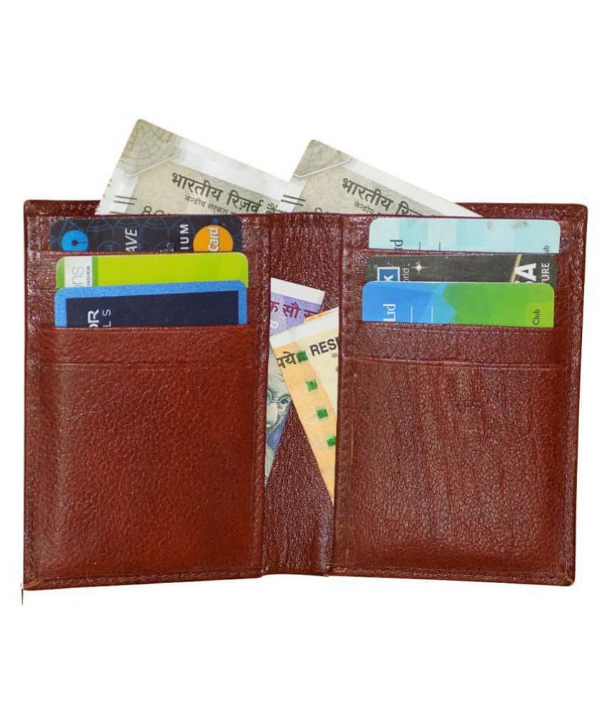Style 98 Bi-Fold Brown Travel Card Holder - Handbags | Buy online on ZillyBuy