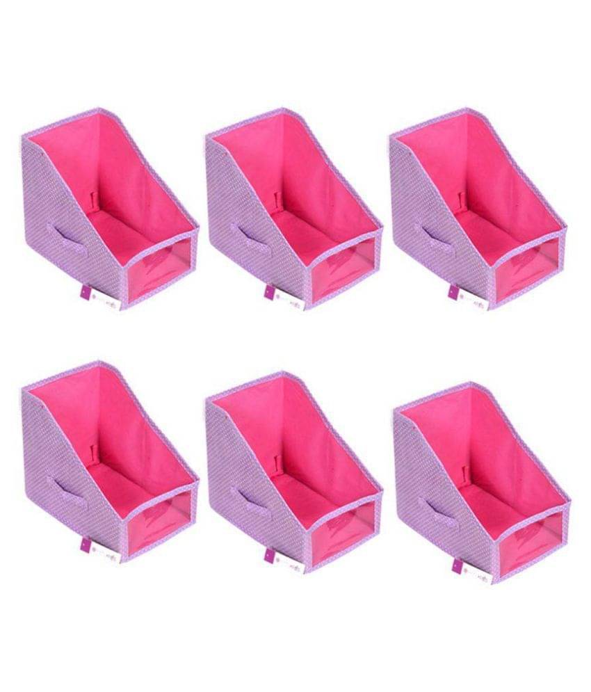     			Leggings Stacker, Clothes Organiser,Organiser for Leggings, Wardrobe Organiser (Setof 6) -Purple