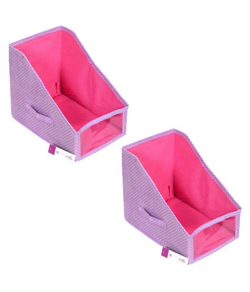     			Leggings Stacker, Clothes Organiser/Storage Box/Baskets,Organiser for Leggings, Wardrobe Organiser (Setof 2) -Purple