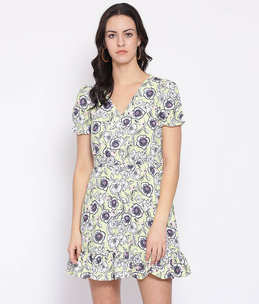     			Oxolloxo Women Polyester Fit & Flare Dress ( Blue )