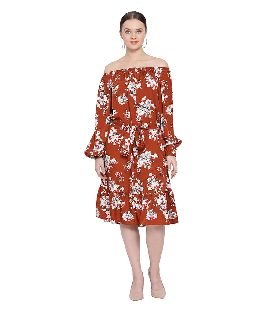 Oxolloxo Polyester Red Wrap Dress Oxolloxo Polyester Red Wrap Dress