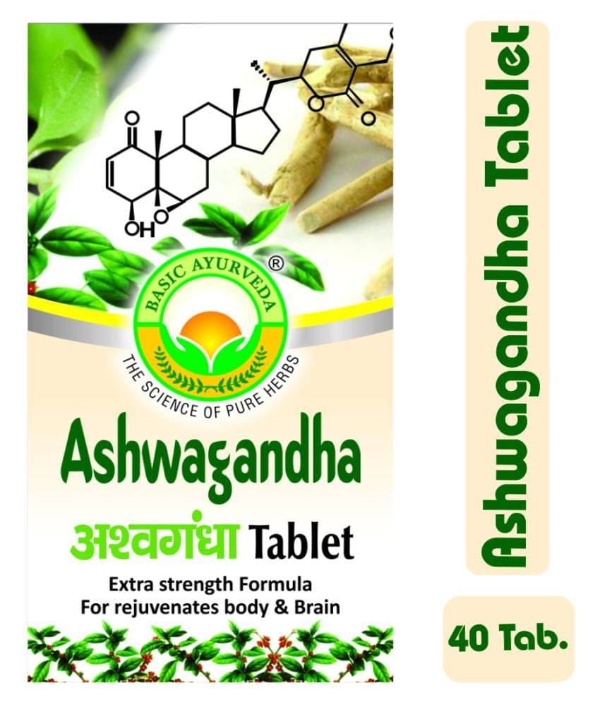     			Basic Ayurveda Ashwagandha Tablet 40 no.s Pack Of 4