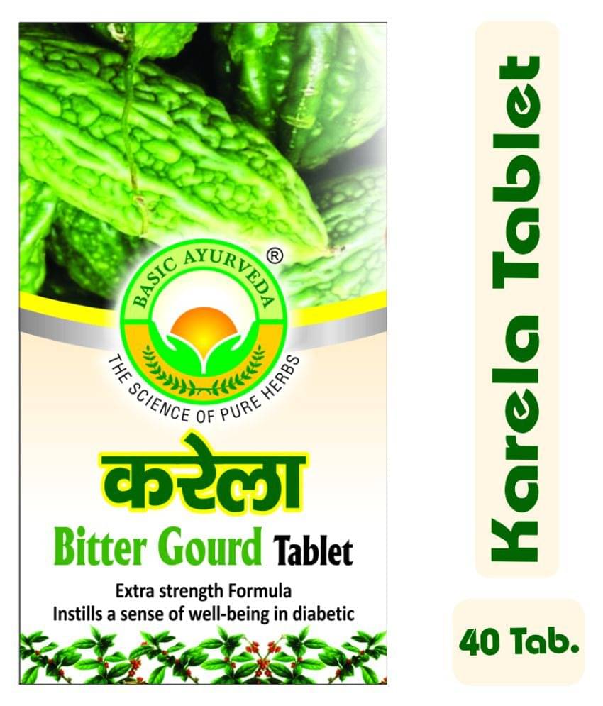     			Basic Ayurveda Karela Tablet 40 no.s Pack Of 4
