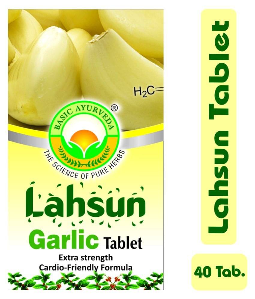 Basic Ayurveda Lahsun (Garlic) Tablet 40 no.s Pack Of 4 Basic Ayurveda Lahsun (Garlic) Tablet 40 no.s Pack Of 4