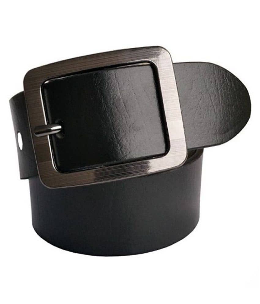 Wholesome Deal - Black Leather Men's Formal Belt ( Pack of 1 )
