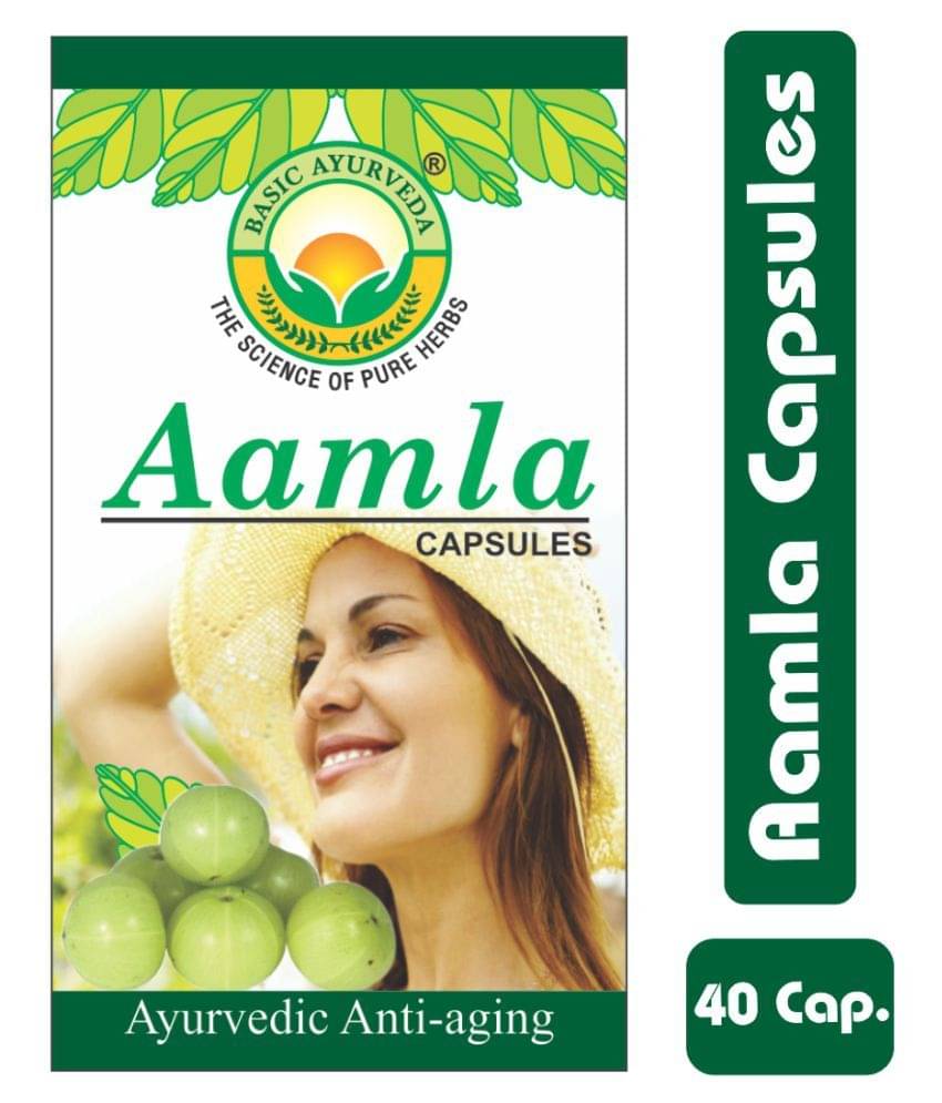     			Basic Ayurveda Aamla Capsule 40 no.s Pack Of 6