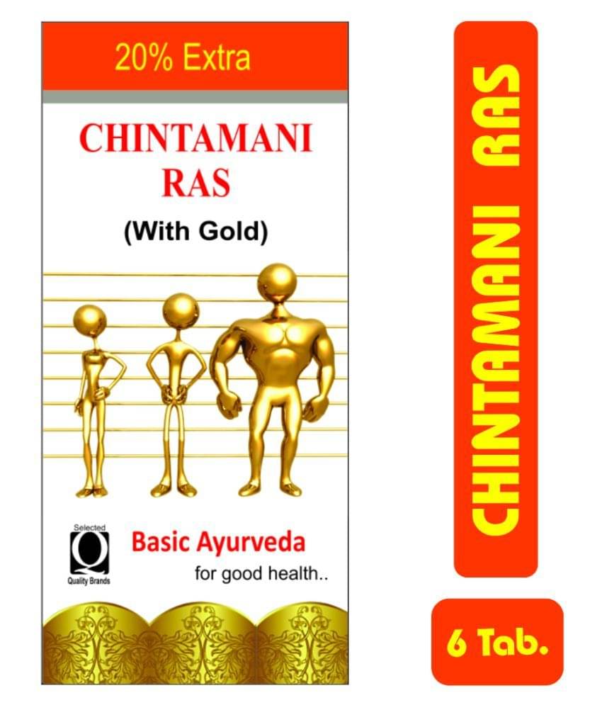     			Basic Ayurveda Chintamani Ras Tablet 6 no.s Pack of 3