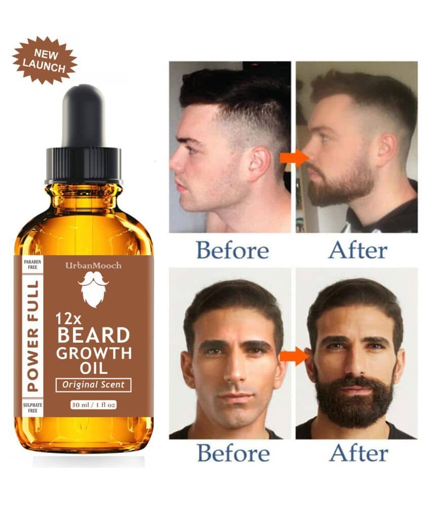 UrbanMooch 12X Growth Beard Oil PowerFull 30 ml - Beard Care and Tools | Buy online on ZillyBuy