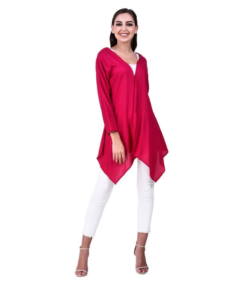     			You Forever Rayon Shrugs - Red