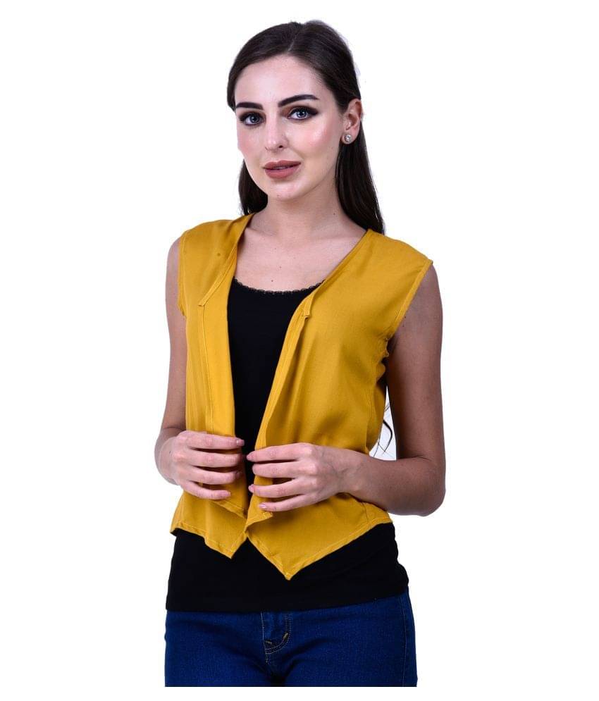     			You Forever Rayon Shrugs - Yellow