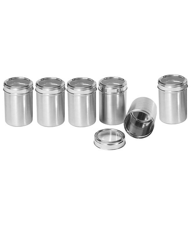     			Dynore See through 750ml Steel Food Container Set of 6 750 mL