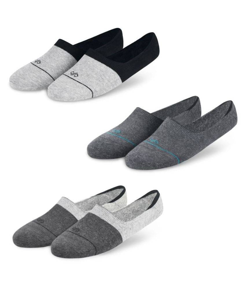     			Dynamocks Multi Casual No Show Socks Pack of 3