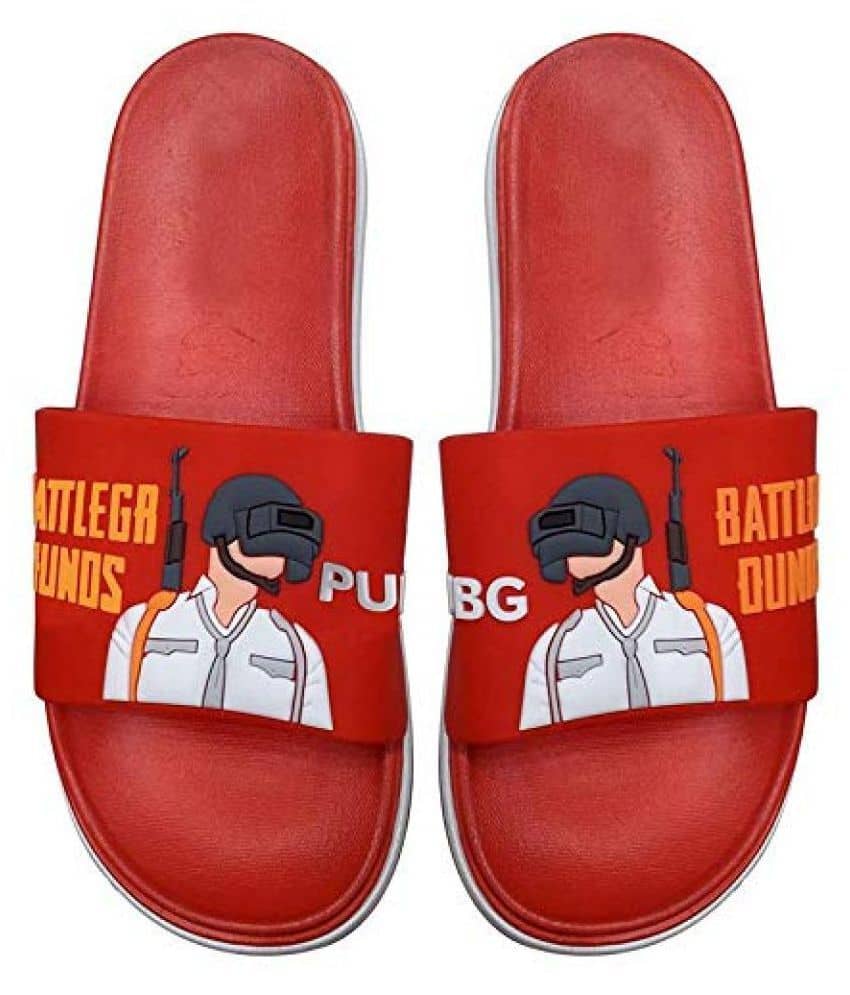 PUBG Red Slide Flip flop
