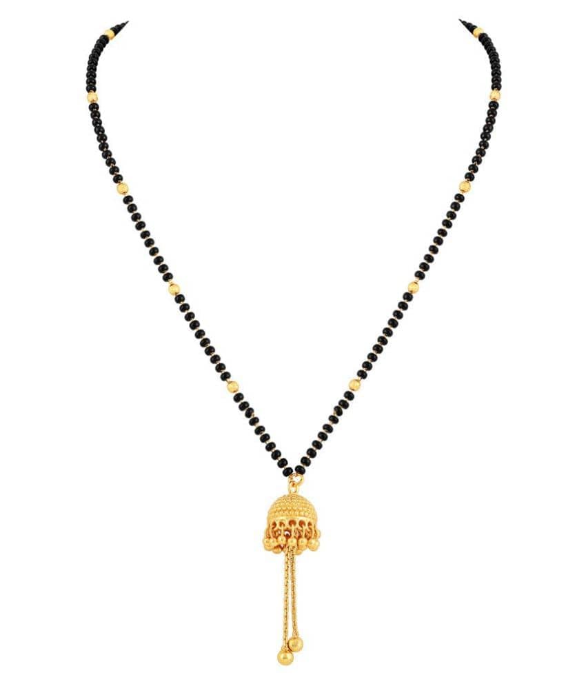 Jhumki Style One Granm Gold Plated Mangalsutra