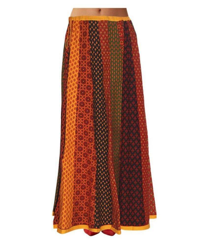     			Sttoffa - Multicolor Cotton Women's A-Line Skirt ( Pack of 1 )
