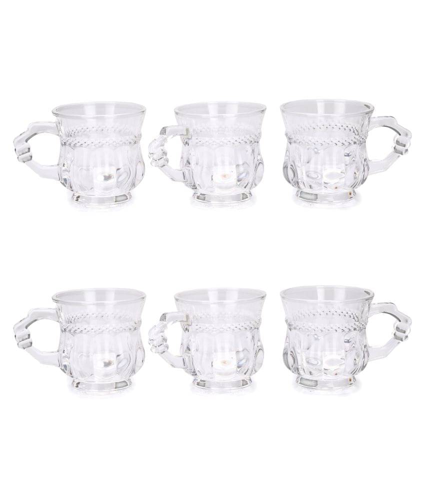     			Somil Glass Tea Cup, Transparent, Pack Of 6, 80 ml