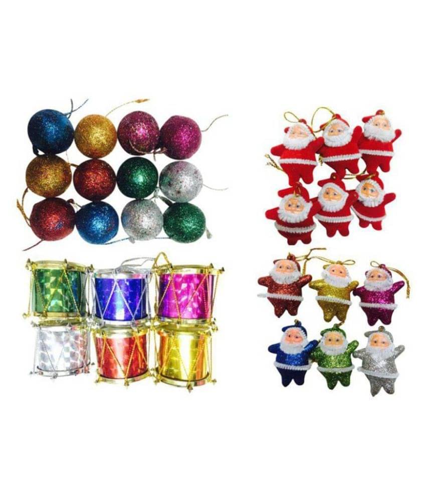     			Green plant indoor Multicolour Tree Decor - Pack of 30