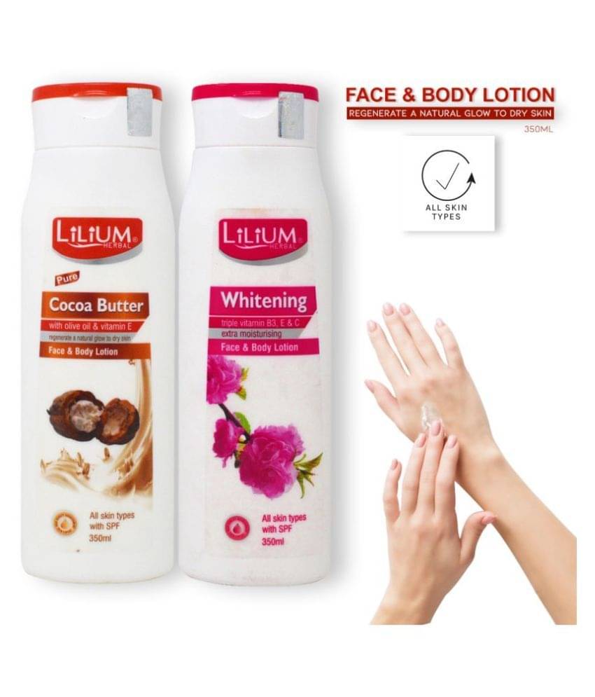     			Lilium Herbal Cocoa Butter With Whitening Body Lotion ( 700 mL Pack of 2 )