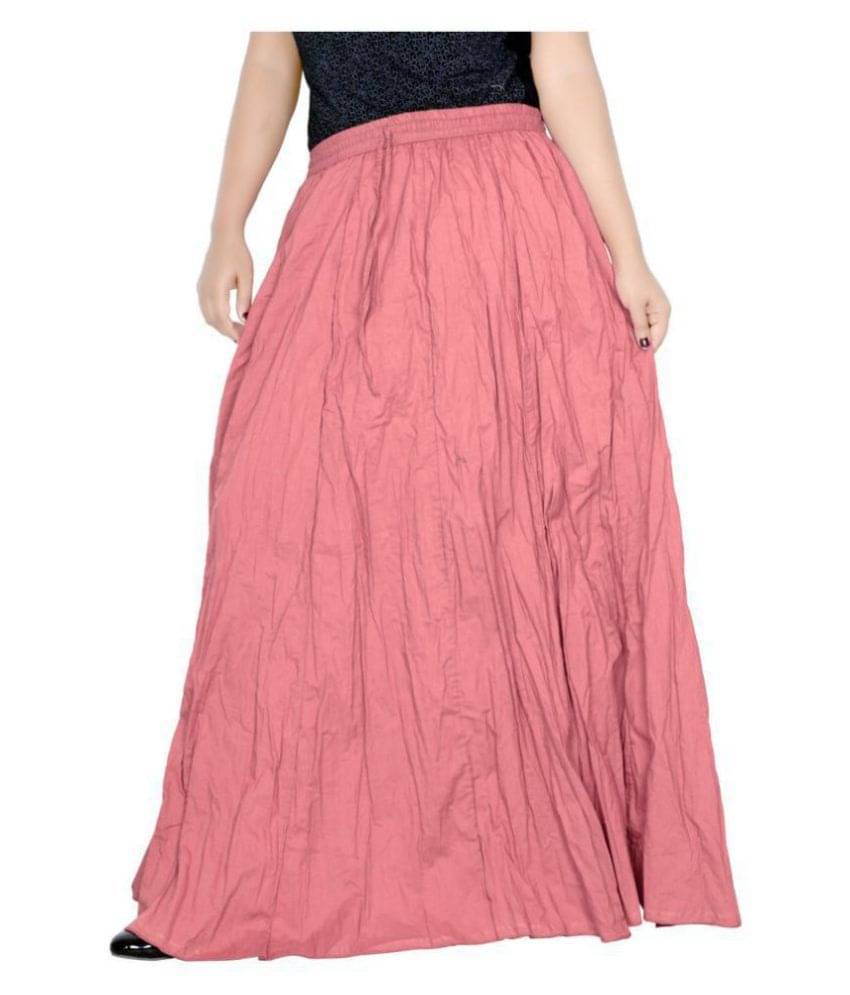 Sttoffa Cotton Broomstick Skirt - Peach Sttoffa Cotton Broomstick Skirt - Peach
