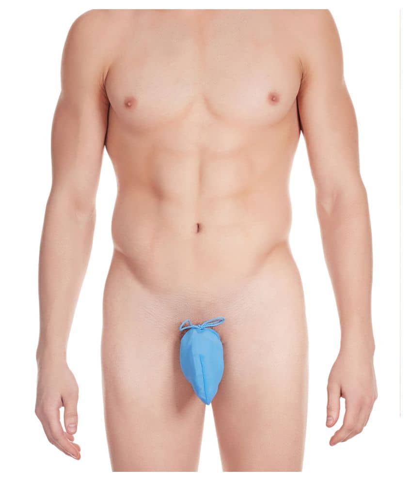 La Intimo Nylon Men's Thong ( Blue )
