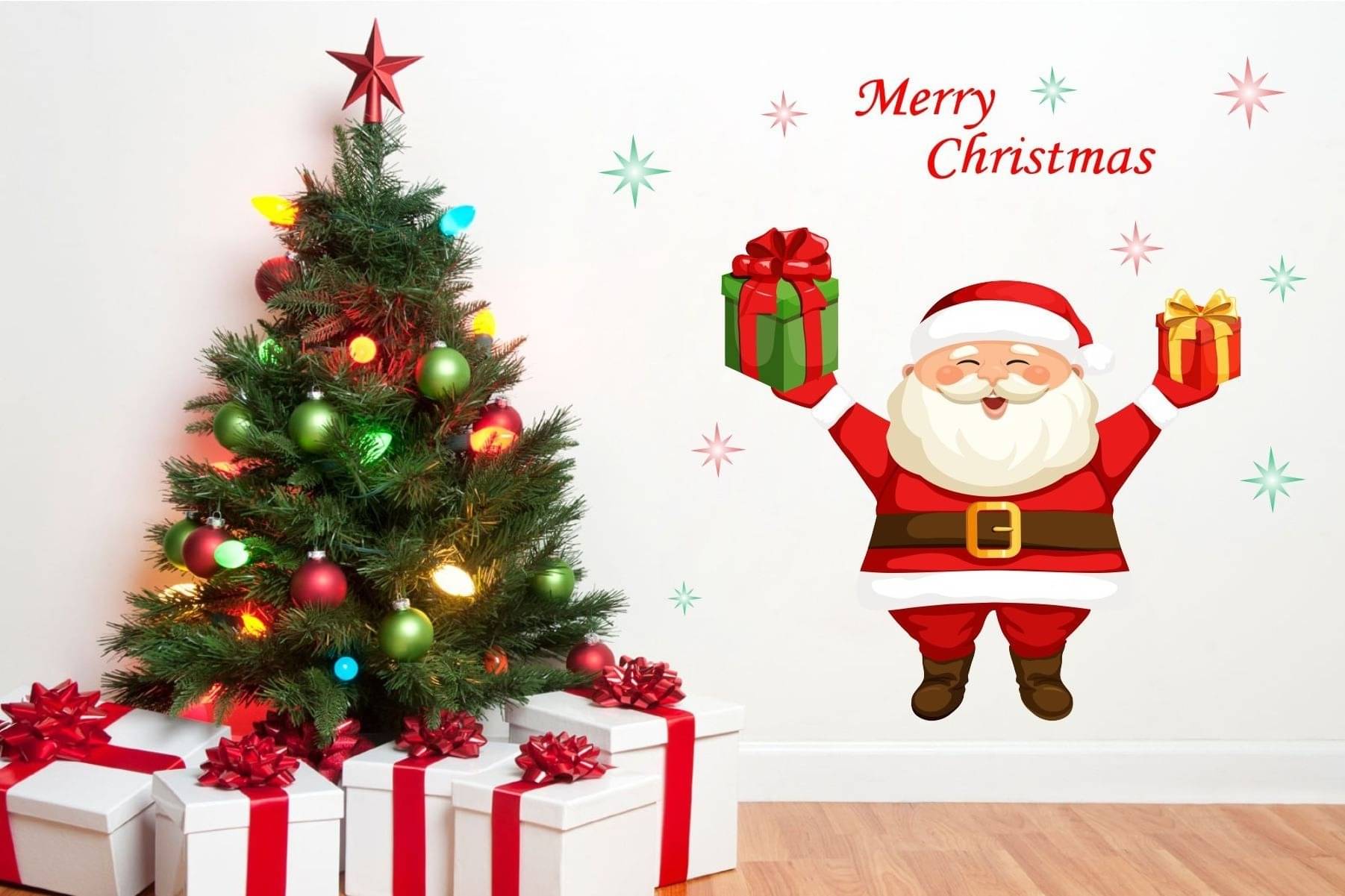     			Decor Villa Christmas Sticker ( 45 x 58 cms )