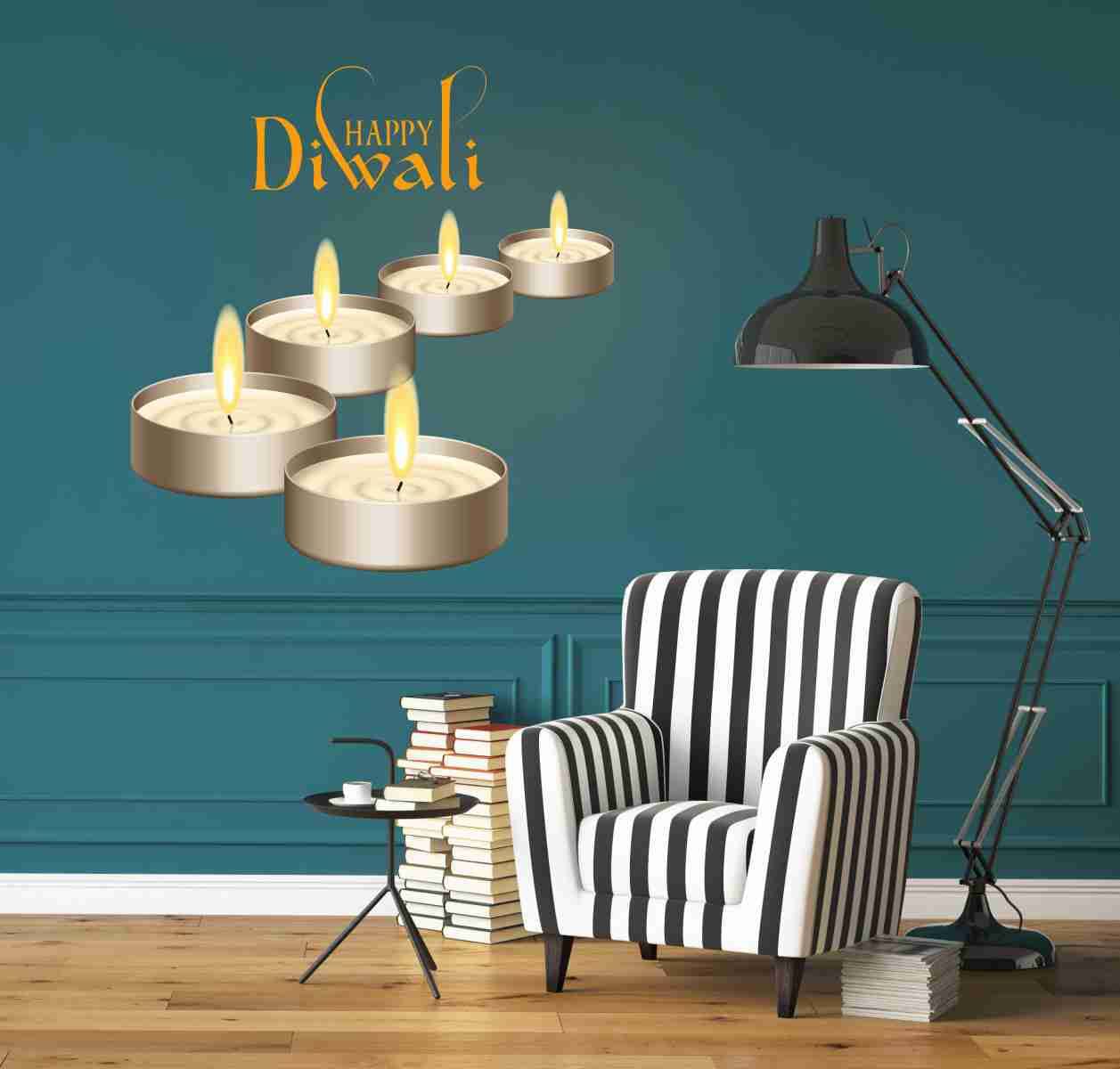 Decor Villa DIWALI DEEPAK Festive Sticker ( 53 x 58 cms ) Decor Villa DIWALI DEEPAK Festive Sticker ( 53 x 58 cms )