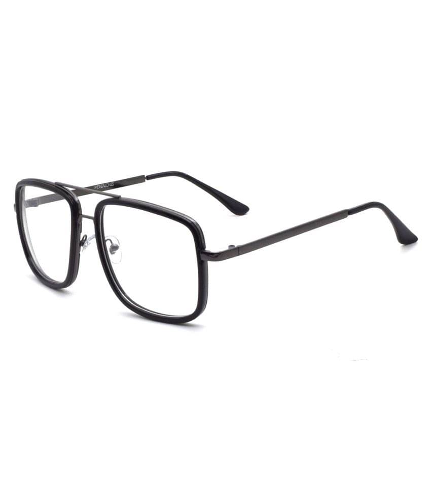Peter Jones Black Square Spectacle Frame TA001B Peter Jones Black Square Spectacle Frame TA001B