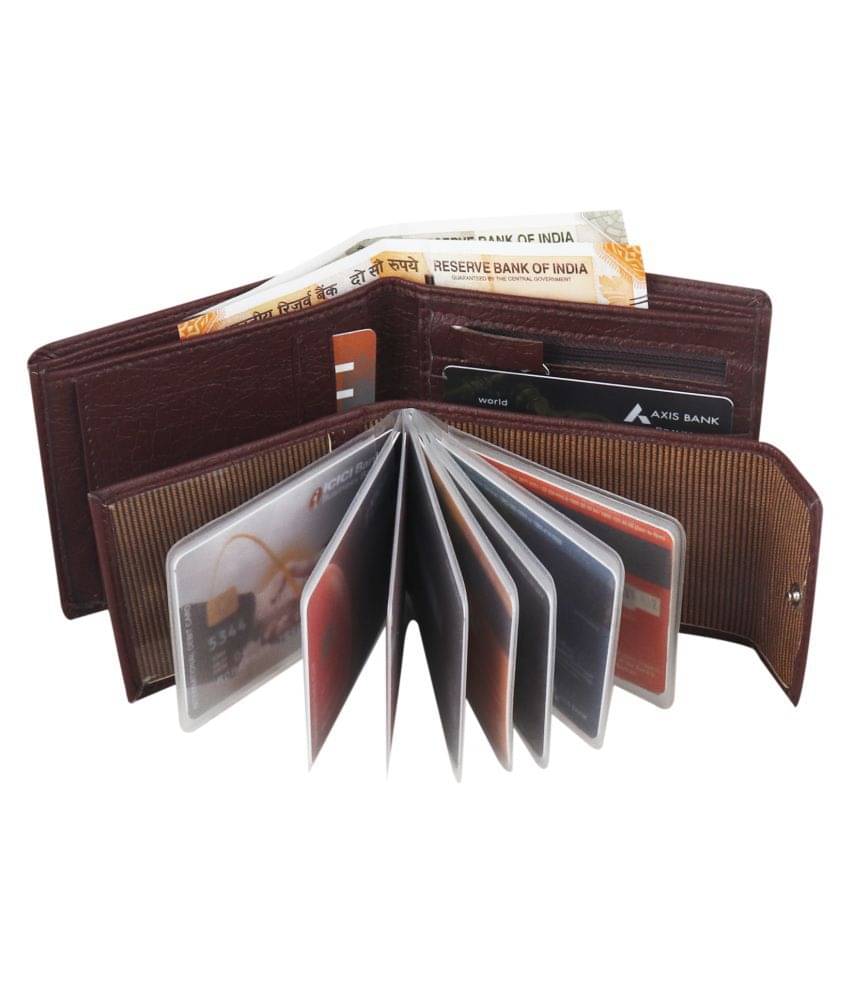     			Royal Craft - Brown PU Men's Short Wallet ( Pack of 1 )