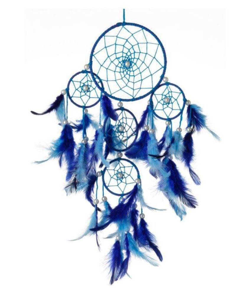 jsk collection Feather Blue Dream Catcher - Pack of 1 ( X cms )     			jsk collection Feather Blue Dream Catcher - Pack of 1 ( X cms )