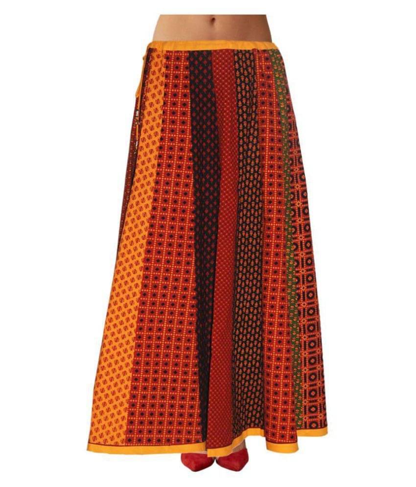     			Sttoffa - Multicolor Cotton Women's A-Line Skirt ( Pack of 1 )