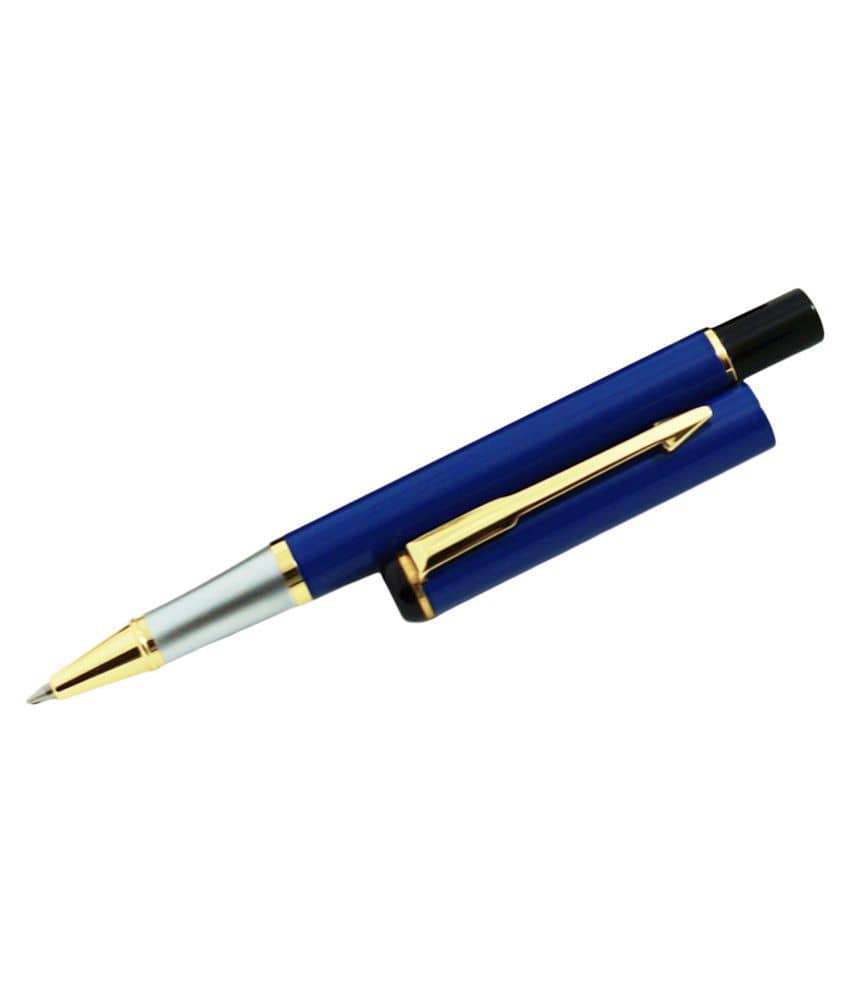 Auteur 801 Dark Blue Stylish and Elegant Metal Body Roller Ball Pen.