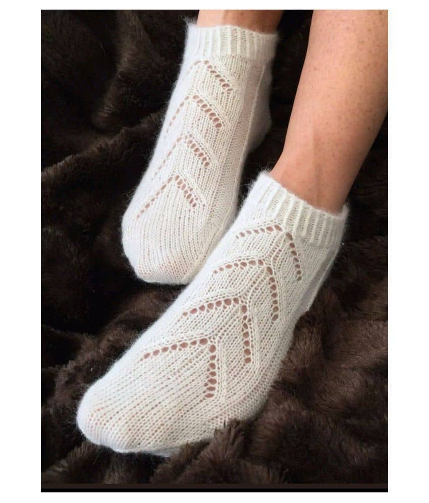 KC Store - White Woollen Women's Ankle Length Socks ( Pack of 1 ) - Socks | Buy online on ZillyBuy
