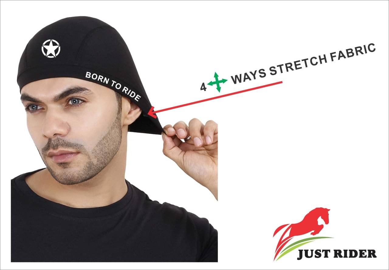     			JUST RIDER Under helmet Skull cap for Royal Enfield bike/motorcycle