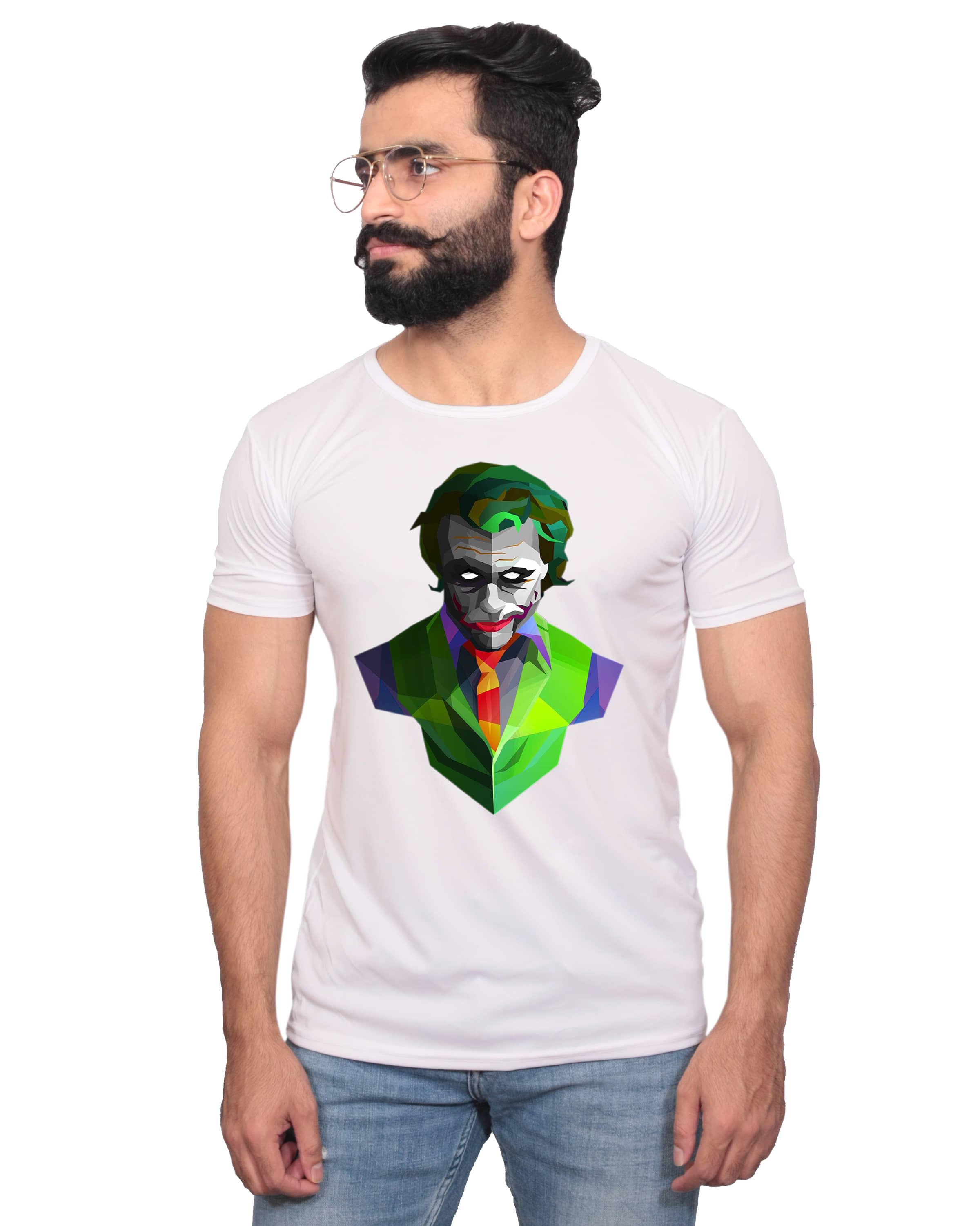 Nityanand Enterprises White Cotton Blend T-Shirt