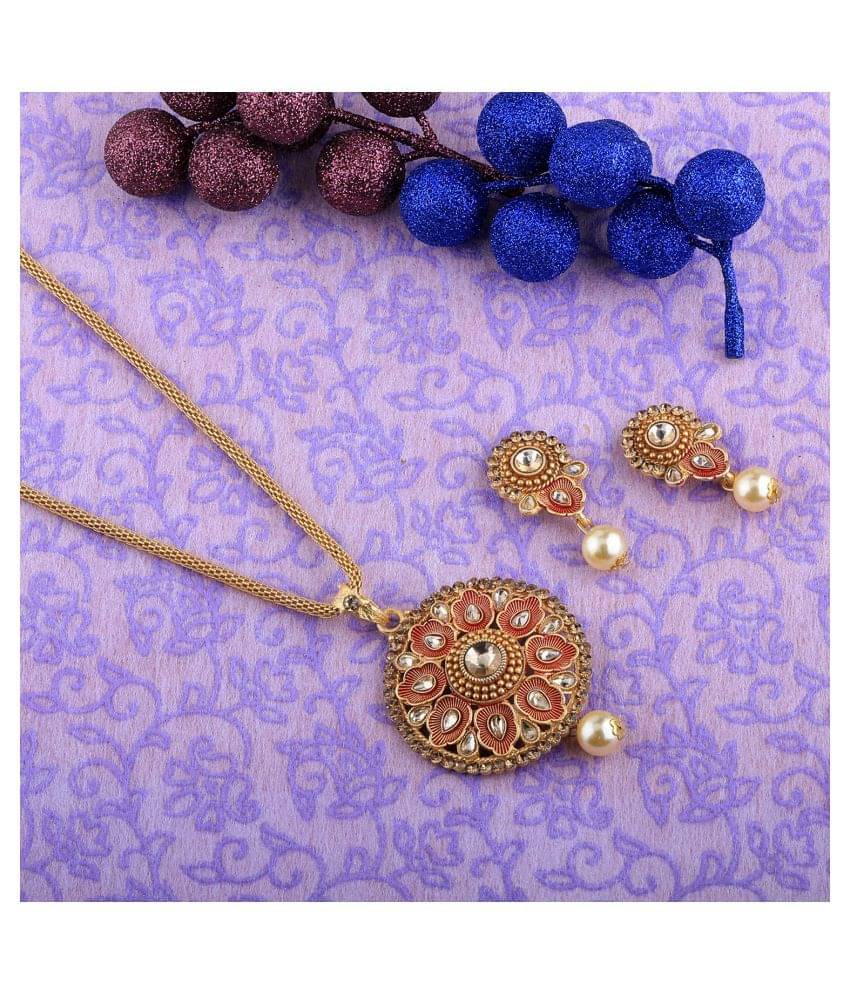     			Silver Shine Alloy Multi Color Contemporary/Fashion Necklaces Set Contemporary