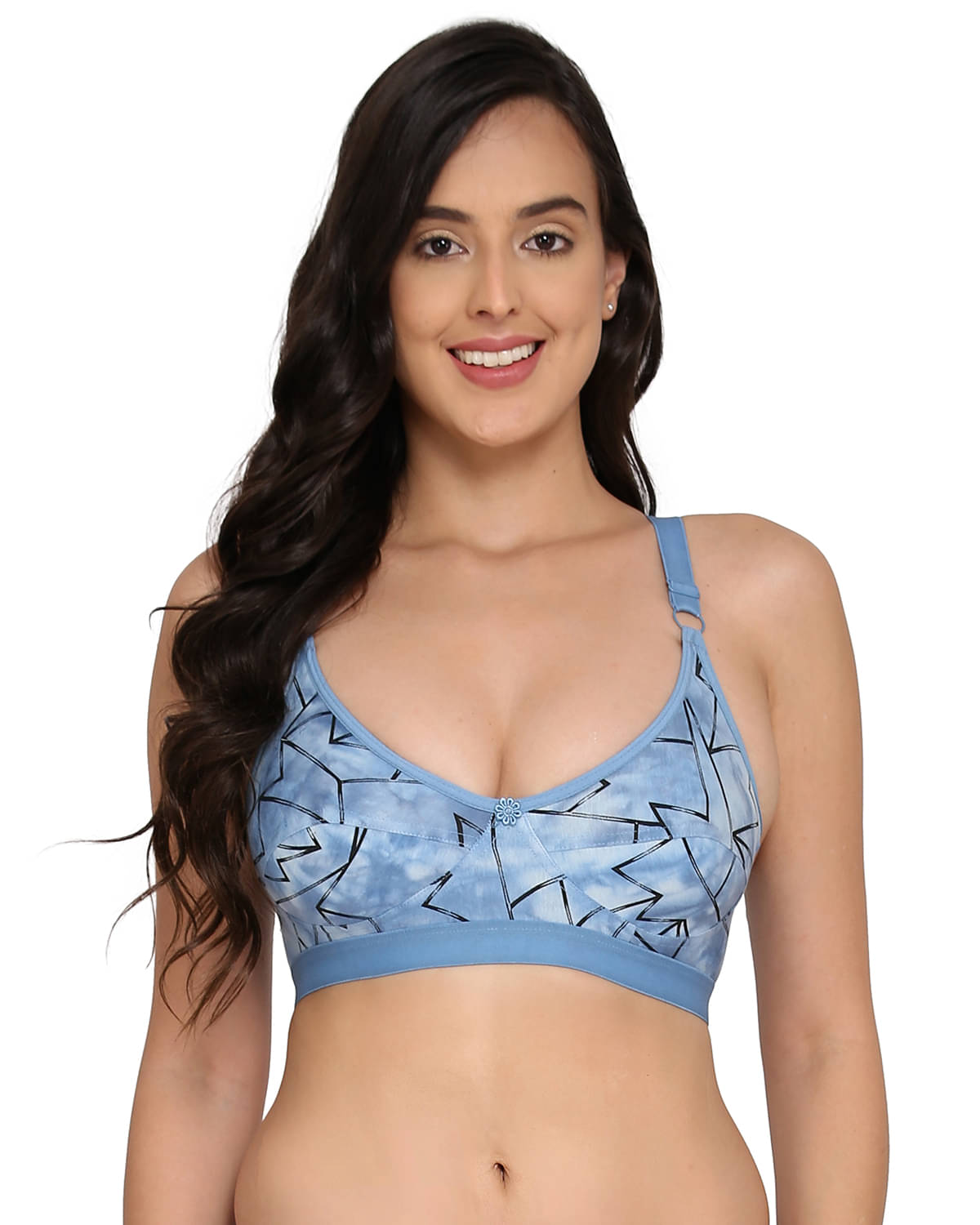     			Elina Cotton Non Padded Women's T-Shirt Bra ( Blue )
