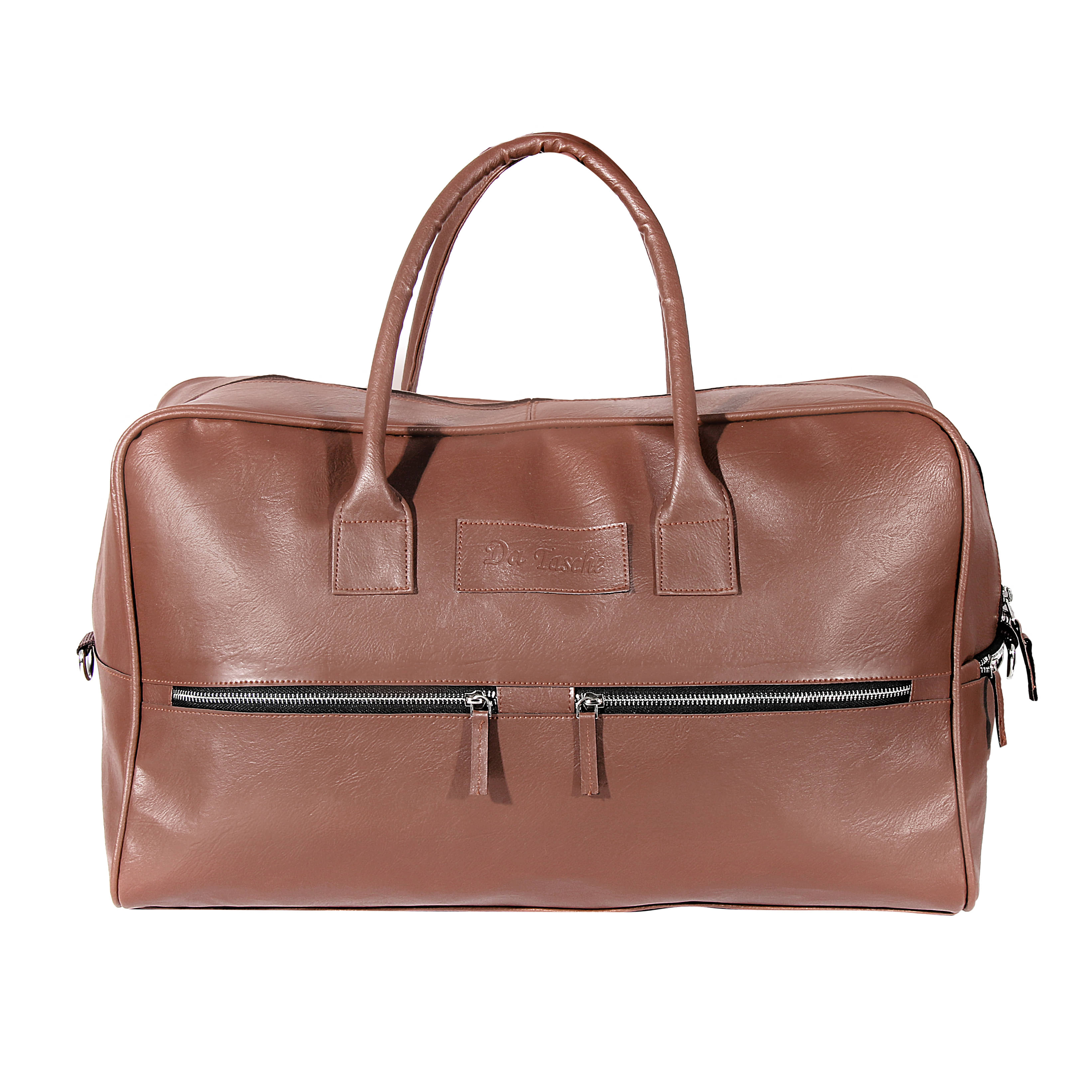     			Da Tasche Tan Solid M Duffle Bag